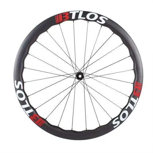 45mm Depth Adventure Gravel Tubeless Compatible Asymmetrical Wavy Carbon wheelset
