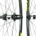 Asymmetric hand-built XC trail carbon bike wheels