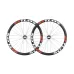 Symmetrical carbon  Enduro/DH mtb wheelset