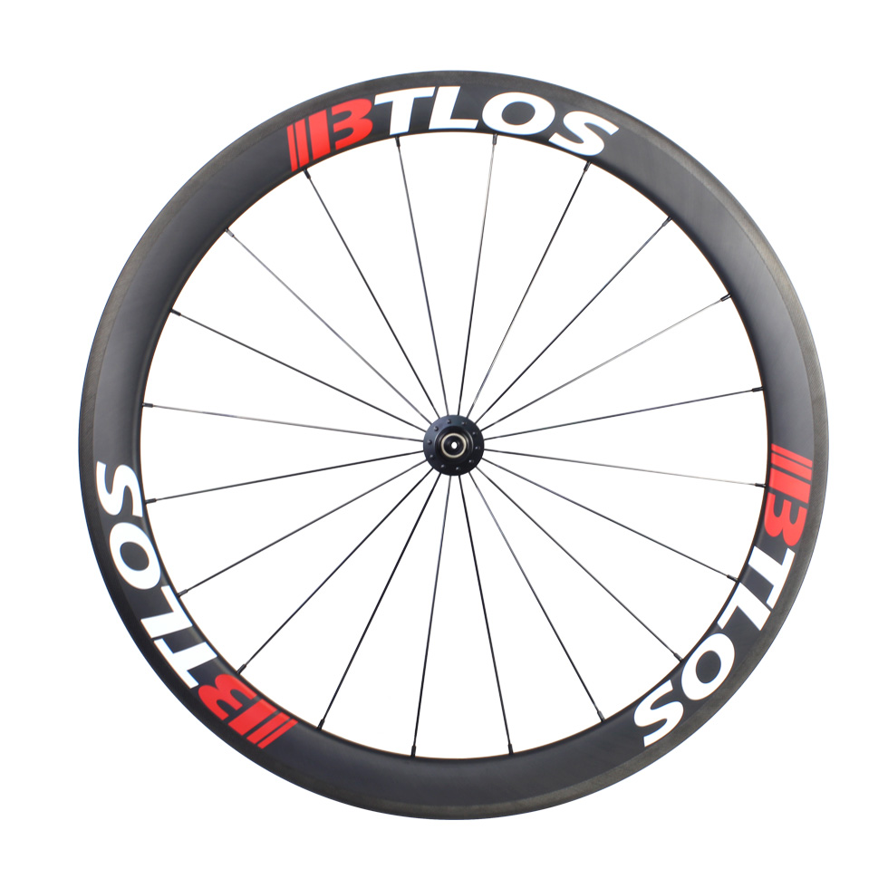 700C Carbon Clincher Wheelset 50mm Deep U-Shape | Road Bike Front & Rear Rim Brake | 25-28C Compatible