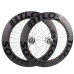 700C 80mm clincher tubeless carbon road  wheels