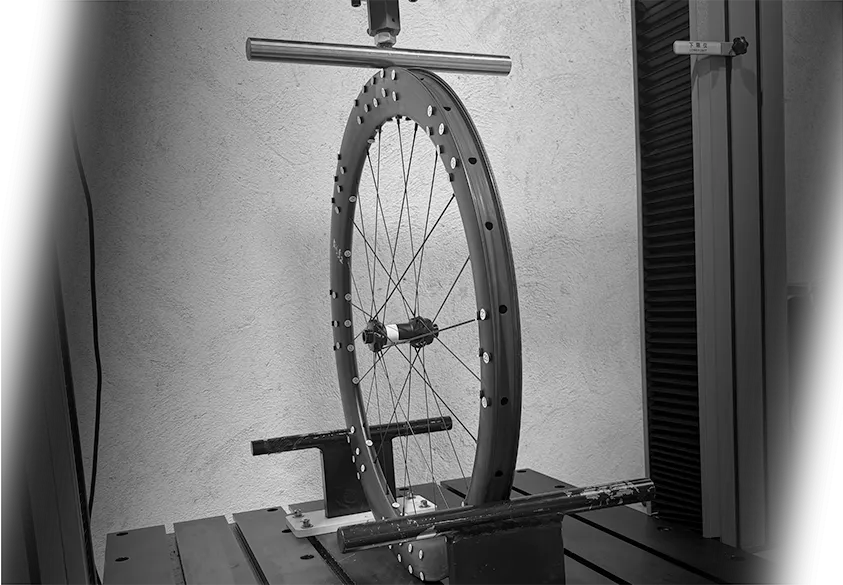 custom basketballl embossing logo BTLOS carbon wheel multi-point displacement sensor test analysis