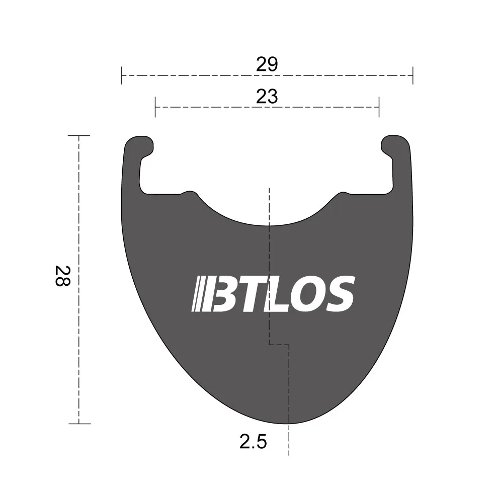 AERIX PRO RS28 cross-section drawing