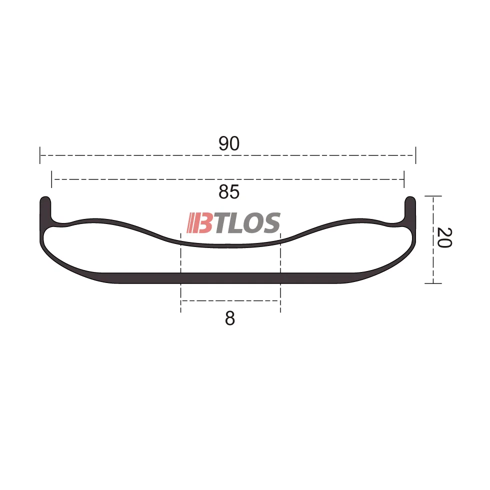 FD90 cross-section drawing