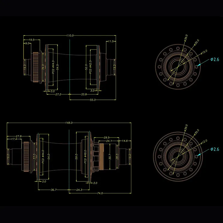 SpinForce-35 cross-section drawing