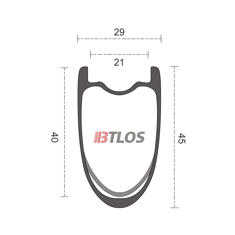 WGXL45W cross-section drawing